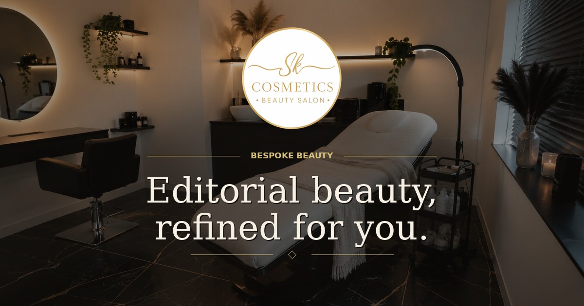 SK Cosmetics beauty salon website preview
